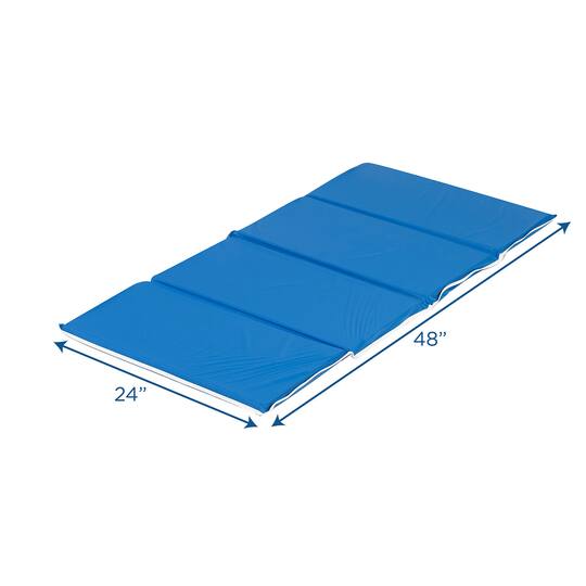 Children's Factory Blue Tough Duty Folding Rest Mat
